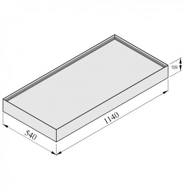 HEPA FILTRAS MFPCR H14 (540x1140x109) 1