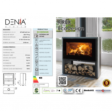 MALKOMIS KŪRENAMA KROSNELĖ FIREX 7.2 kW 2