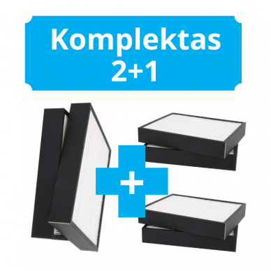 ORIGINALUS FLEXIT NORDIC  CL2/3/4 FILTRŲ KOMPLEKTAS 2 + 1